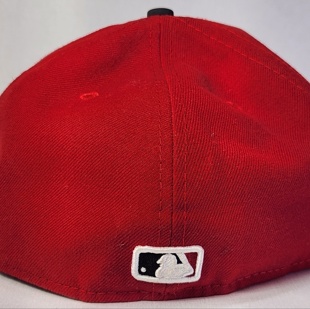 Cincinnati Reds New Era Red Home Authentic Collection 59FIFTY Hat Size 7 1/8 - Picture 4 of 8